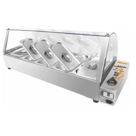 Bano Maria Electrico de 5 Fosas con Protector de 110 V QUANTUM PRO VB-94