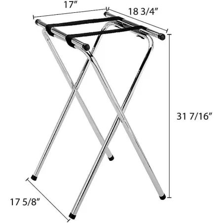 Mesa Plegable Cromada para Buffet de 32 Pulgadas THUNDER SLTS002