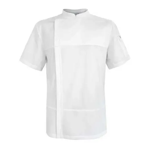 Gabacha Ice Cool de Manga Corta de Color Blanco Talla M CHECKEDOUT CU1126D002000Y-M