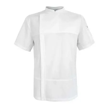 Gabacha Ice Cool de Manga Corta de Color Blanco Talla M CHECKEDOUT CU1126D002000Y-M