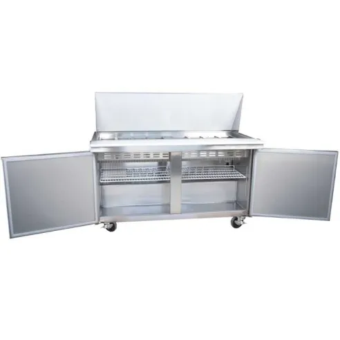 Mesa de Preparacion Mega Top de 2 Puertas de Acero Inoxidable 150 Centimetros U-STAR SCLM2-60-E-HC