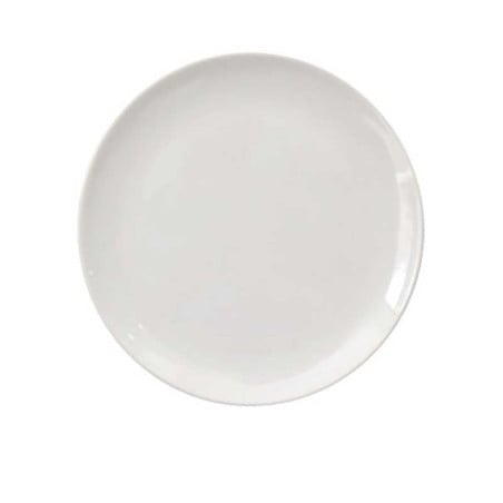 Plato Redondo Coupe de Melamina Blanco de 9 Pulgadas de Color Blanco MASTER CHEF B004