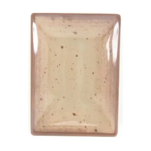 Plato Rectangular de Melamina de 9.5 Pulgadas de Color Cafe MASTER CHEF B807-GY