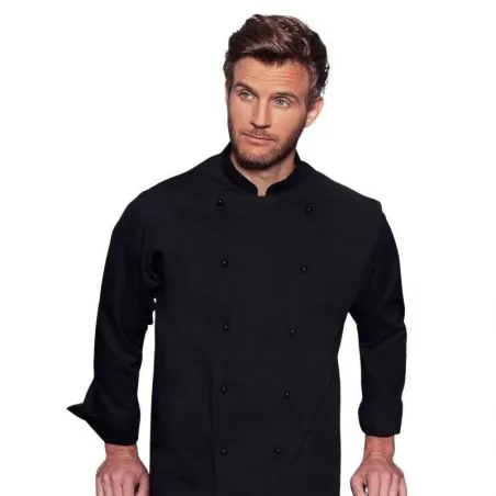 Gabacha Ejecutiva de Manga Larga de Color Negro Talla L CHECKEDOUT CU101C0100A-L