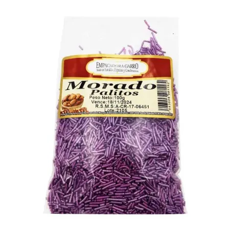 Confitillo Morado de Palitos de 100 Gramos MAGIC COLORS 7443006081162