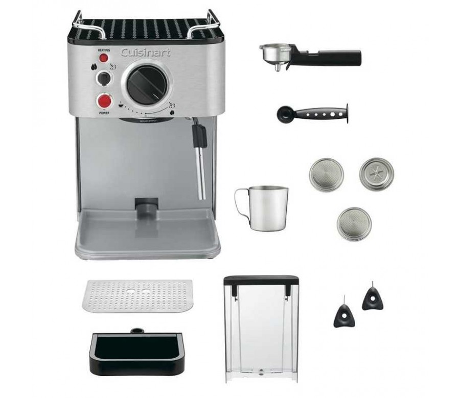 Cuisinart Máquina de café expreso, capuchino y latte, totalmente  programable, servicio individual y doble, EM-25