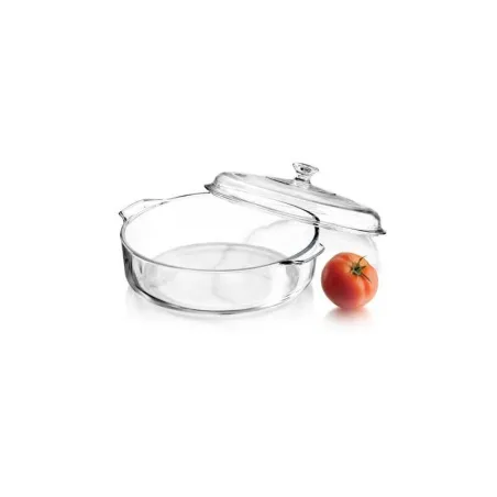 Refractario Redondo con Tapa de Vidrio de 3 Litros CRISA B228 /1719072