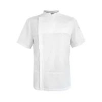Gabacha Ice Cool de Manga Corta de Color Blanco, Talla XL CHECKEDOUT CU1126D002000Y-XL