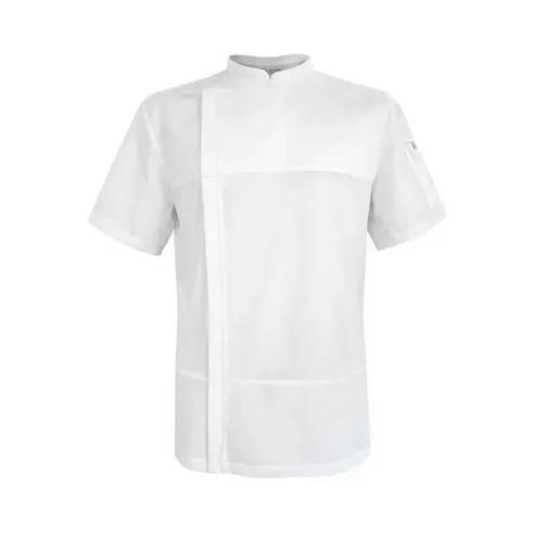 Gabacha Ice Cool de Manga Corta de Color Blanco, Talla XL CHECKEDOUT CU1126D002000Y-XL
