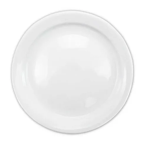 Plato Redondo de Porcelana Borde Delgado 9 Pulgadas Blanco CATER MAX 17074