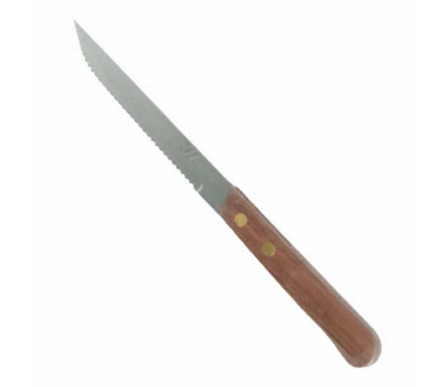 Cuchillo sierra para carnes mango madera