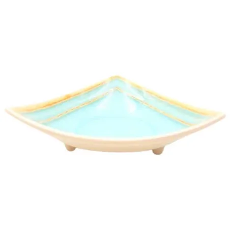 Bowl Triangular de Melamina de 7.5 Pulgadas de Color Verde Claro MASTER CHEF B800
