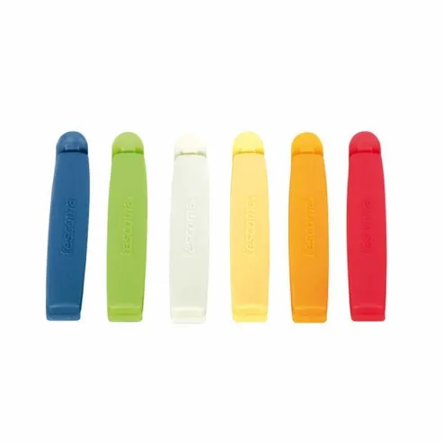 Pinza de 12 Centimetros para Cerrar Bolsas, Set de 6 Unidades TESCOMA 420754