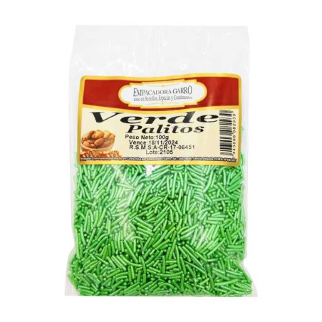 Confitillo Verde de Palitos de 100 Gramos MAGIC COLORS 7443006082930