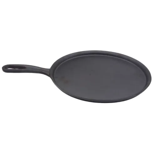 Sarten Llano de Hierro Fundido de 11 Pulgadas, Color Negro  MASTER CHEF PHF-28