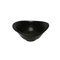Bowl Ovalado de Melamina de 4.5 Pulgadas, Color Negro  MASTER CHEF WKB048