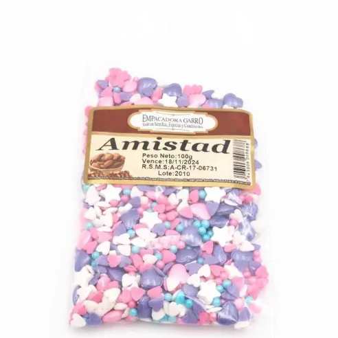 Confitillo con Diseno de Corazones, Estrellas y Perlas, 100 Gramos, Color Variado MAGIC COLORS 7443006008688