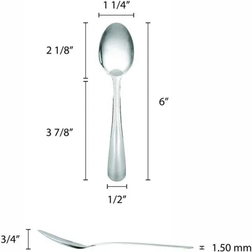 Cucharita Windsor de Acero Inoxidable. THUNDER SLWD002