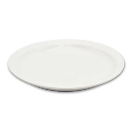 Plato Redondo de Porcelana de Borde Delgado 7 Pulgadas Blanco ARNI S4850