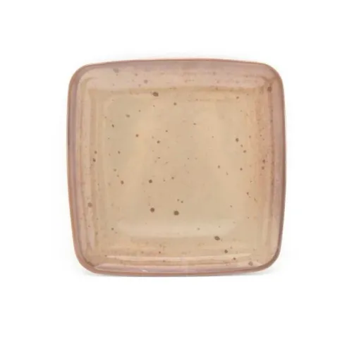 Plato Cuadrado de Melamina de Color Gris de 9 Pulgadas MASTER CHEF B792-GY
