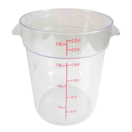 Contenedor Redondo de Policarbonato de 22 Cuartos THUNDER PLRFT322PC