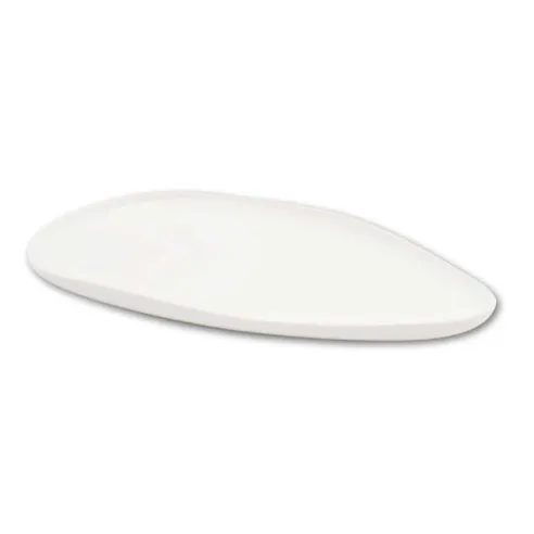 Plato Leave Ovalado de Porcelana 10.25 Pulgadas Blanco ARNI C1416