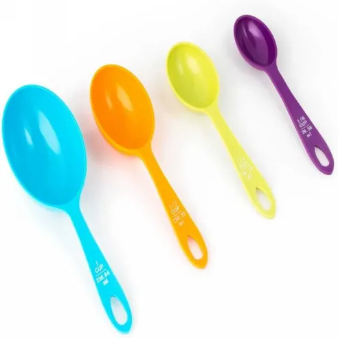Juego Cucharitas de Medir Plasticas, Colores Surtidos. FOX RUN BRANDS 4842