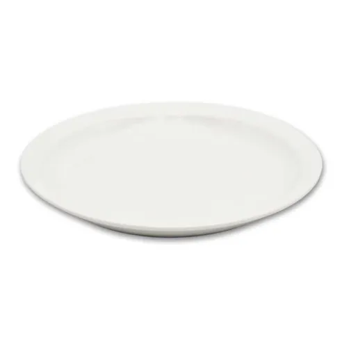 Plato Redondo de Porcelana de Borde Delgado 8.25 Pulgadas Blanco ARNI S4851
