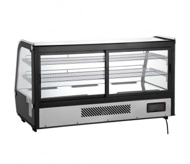 Vitrina Refrigerada de 3 Niveles de 122 x 57 x 69 Centimetros, Color Negro  QUANTUM PRO VR-200