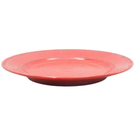 Plato Redondo de Melamina de 8.3 Pulgadas de Color Rojo MASTER CHEF B856-RE