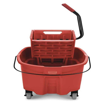 Carrito Escurridor WaveBrake 35 Cuartos, Color Rojo RUBBERMAID FG758888RED