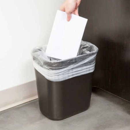 Basurero de Escritorio de 12.9 Litros de Color Negro RUBBERMAID FG295500BLA
