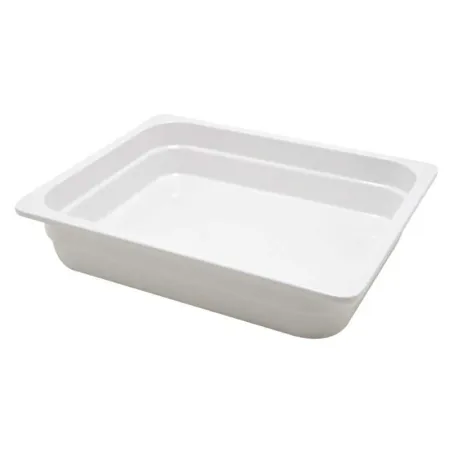 Bandeja Half de Melamina de 2.5 Pulgadas, Color Blanco  MASTER CHEF B471 Bandeja Half de Melamina de 2.5 Pulgadas, Color Blanco  MASTER CHEF B471