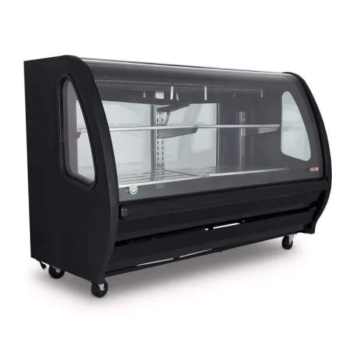 Vitrina Exhibidora de Color Negro de 200 Centimetros TORREY TEM-200 NEGRA