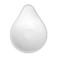 Plato Hoja de Porcelana 10 Centimetros Blanco ARNI CS2770