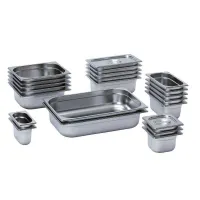 Bandeja de Acero Inoxidable Perforada Half de 4 Pulgadas THUNDER STPA3124PF 2