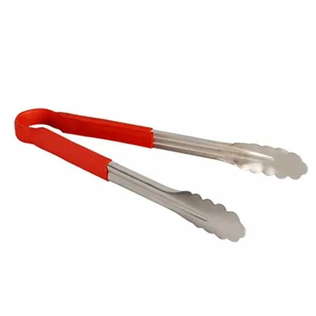 Pinza de Acero Inoxidable de 12 Pulgadas, Color Rojo THUNDER SLTG812R