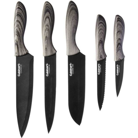 Cuchillos de Ceramica Faux Wood, Set de 5 Unidades CUISINART C55-10PBW