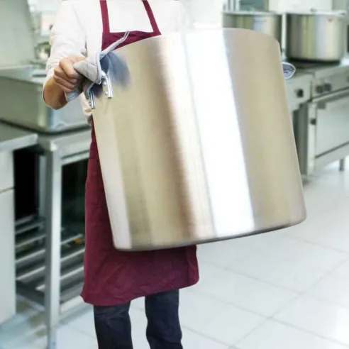 Olla Stock de Aluminio de 60 Quartos MASTER CHEF ASTP-60