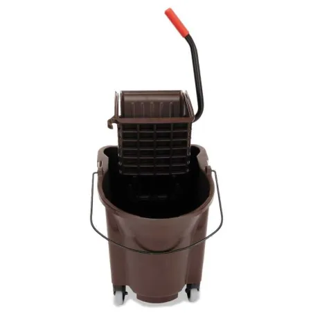 Carrito Escurridor WaveBrake de 35 Cuartos, Color Cafe RUBBERMAID FG758088BRN