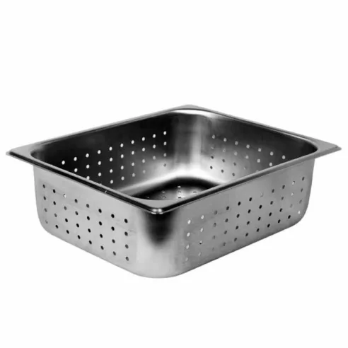 Bandeja de Acero Inoxidable Perforada Half de 4 Pulgadas THUNDER STPA3124PF