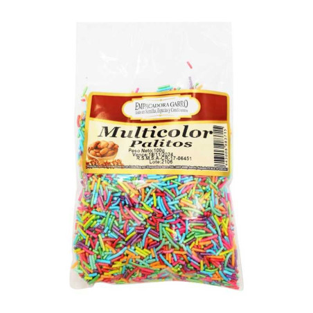 Confitillo de Palitos Multicolor de 100 Gramos MAGIC COLORS 7443006083715