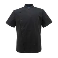 Gabacha Ice Cool de Manga Corta de Color Negro Talla L CHECKEDOUT CU1070D0100AE-L
