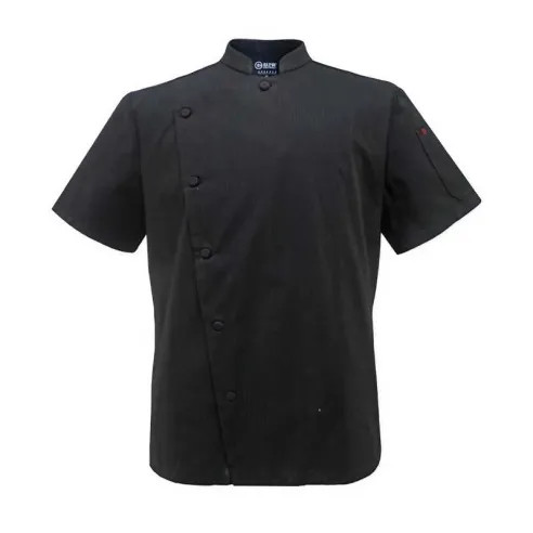 Gabacha Ice Cool de Manga Corta de Color Negro Talla L CHECKEDOUT CU1070D0100AE-L