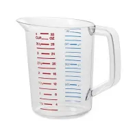 Taza Gravada para Medir de Policarbonato de 1 Quarto RUBBERMAID FG321600CLR