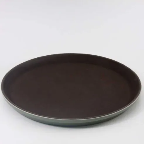 Azafate Ovalado Antideslizante de Polipropileno de 29 Pulgadas, Color Cafe MASTER CHEF JW-R2900PBR
