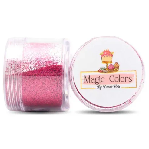 Diamantina Comestible Fucsia de 10 Gramos MAGIC COLORS 7443006010407
