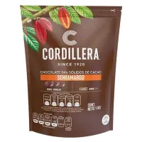 Cobertura de Chocolate Semi  Amargo de 54% de Solidos de Cacao de 1000 Gramos CORDILLERA 1042456