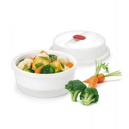 Vaporera de Plastico Blanco para Microondas TESCOMA 705010