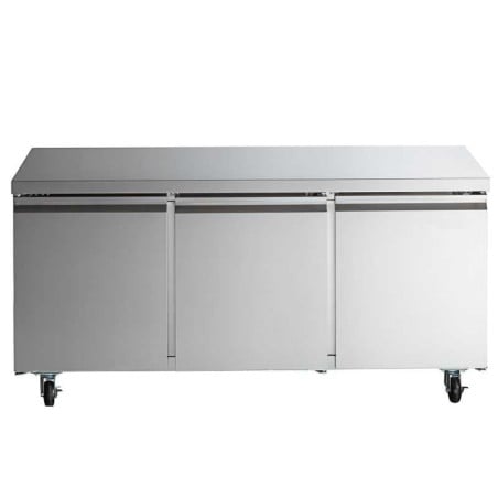Mesa Undercounter Refrigerada 3 Puertas de Acero Inoxidable 72 Pulgadas U-STAR UUC-72R-E-HC